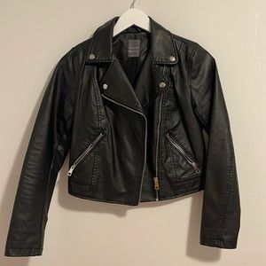 Black Faux Leather Jacket